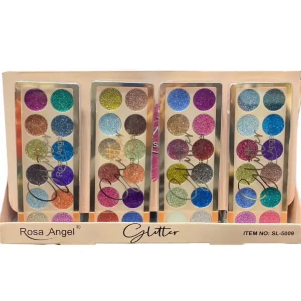 Rosa Angel 12 Colors Colorful Glitter Eyeshadow Palette