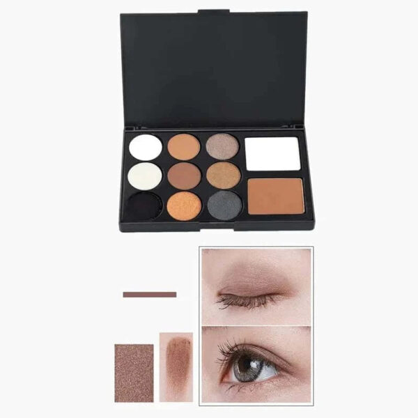MUICIN Matte & Velvet 11 Colors Eyeshadow Palette, Compact Elegance for Versatile Looks. - Image 5