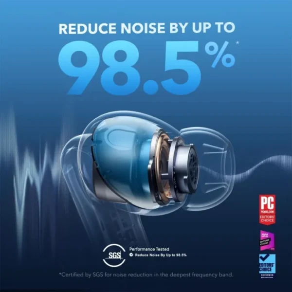 Soundcore Liberty 4 NC ANC True Wireless Earbuds (Black). - Image 6