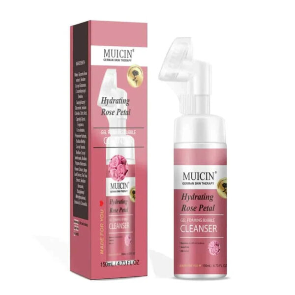 MUICIN Rose Petal Gel Foaming Bubble Cleanser. - Image 11