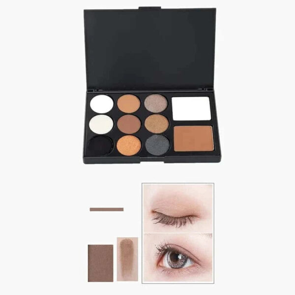 MUICIN Matte & Velvet 11 Colors Eyeshadow Palette, Compact Elegance for Versatile Looks. - Image 4