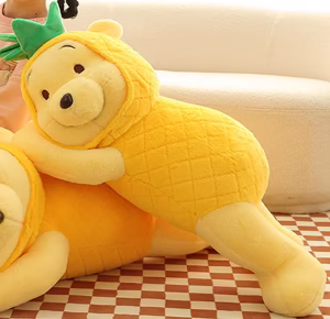 Cute Pineapple Winnie the Pooh Yellow (Large)