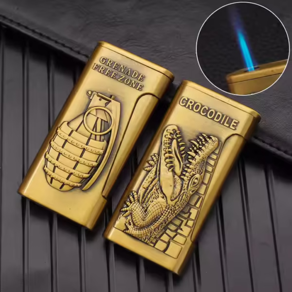 Visual Gas Window Metal Double Fire Direct Jet Lighter - Image 2