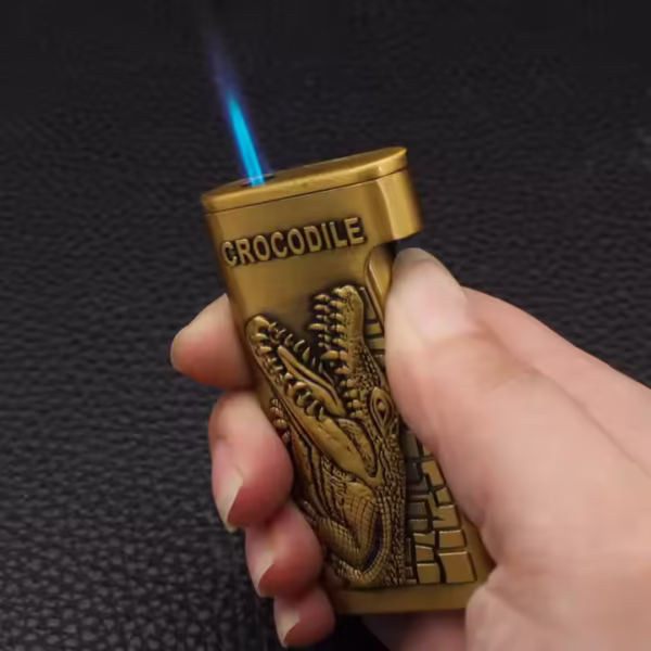 Visual Gas Window Metal Double Fire Direct Jet Lighter - Image 3