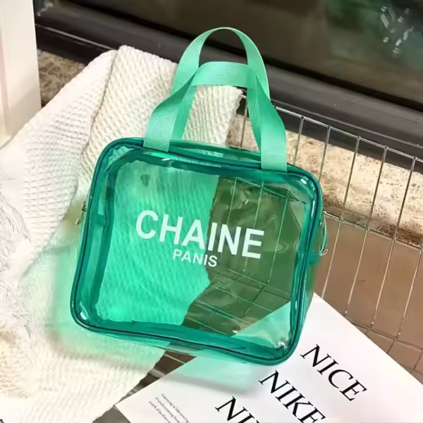 Large Capacity Neon Transparent PVC Cosmetic Bag - Image 6