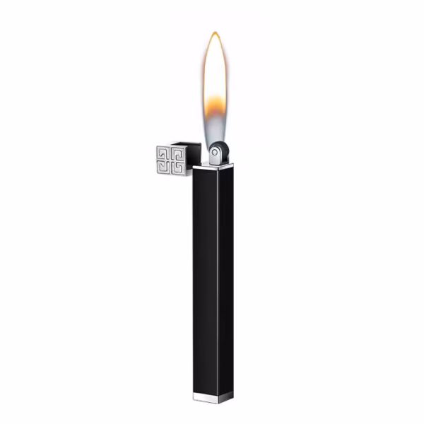 Mini Soft Flame Lighters Refillable Butane, Portable Ultra-Thin Square Windproof Lighter - Image 4