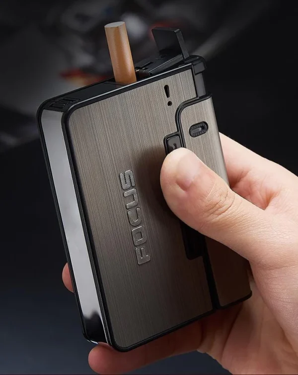 Focus Cigarette Case with Lighter - Image 5