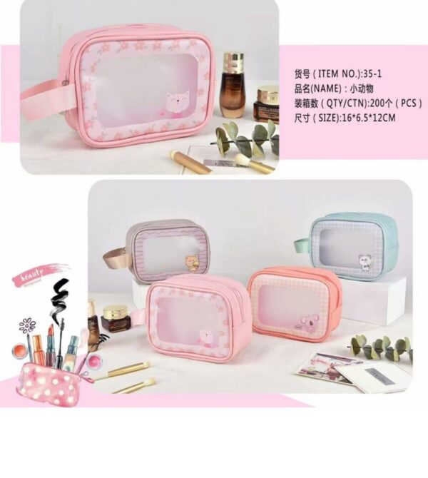 Travel Size Waterproof & Durable Cosmetic Pouch for Purse