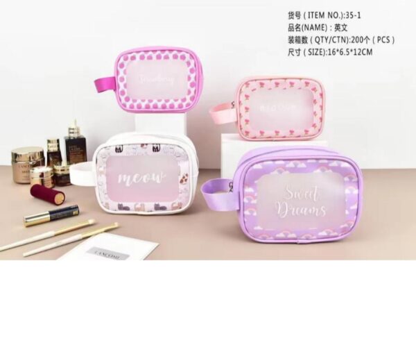 Travel Size Cosmetic Pouch for Purse Waterproof, Durable, and Stylish
