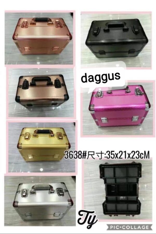 Makeup Vanity Box for Women Professional Vanity Case with Mechanical Lock Multipurpose Travel Makeup Cosmetic Vanity Box