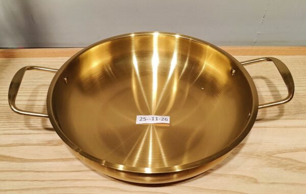 Gold Wok Cooking Pot Stainless Steel  25-11(26cm)