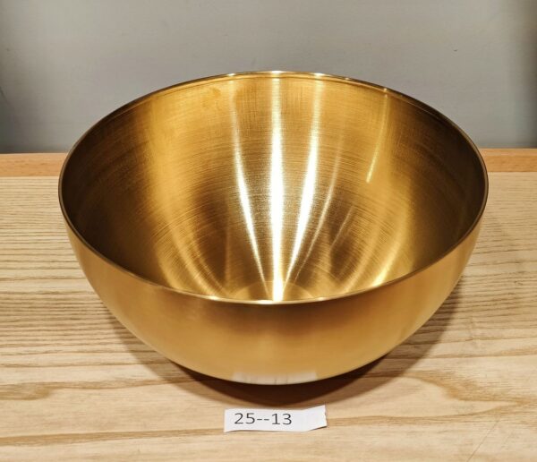 Golden Bowl Stainless Steel Salad or Soup Bowl  7cm 25-13s - Image 3