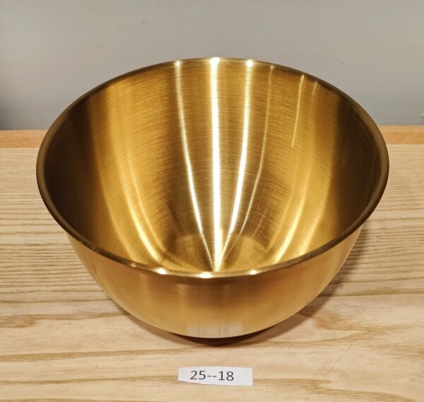 Golden Bowl Stainless Steel Salad Bowl 20cm 25-18