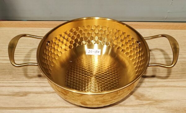 WOK Golden Cooking Pot Hammer Pattern 25-8A (18cm)