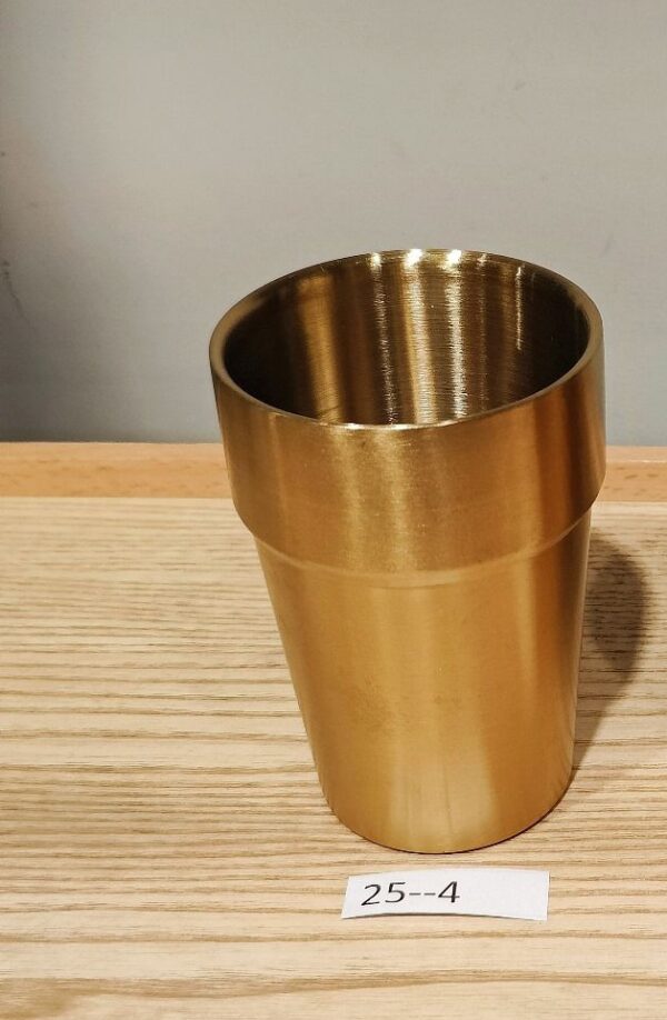 Gold Steel Glass Plain Large 25-4 - Image 7