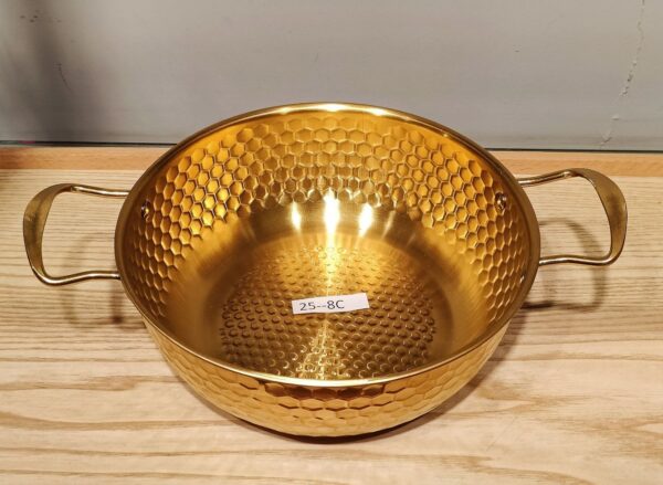 WOK Golden Cooking Pot Hammer Pattern 25-8C (22cm)