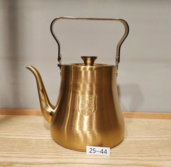 Golden stainless steel tea pot 1.5L(25-44)