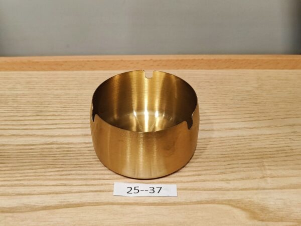 Golden stainless steel Ashtray 9cm 25-37