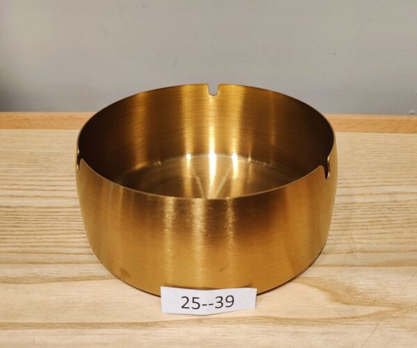 Golden stainless steel Ashtray 16cm 25-39
