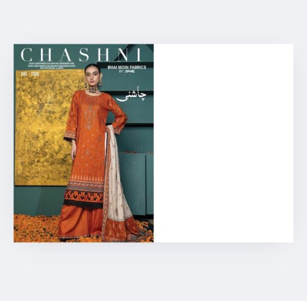CHASHNI COLLECTION  By BMF Vol # 1320 (Unstitched).New Collection 2025. - Image 9