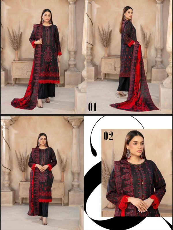AYAT COLLECTION🇵🇰 By BMF Vol # 1202 (Unstitched). New Collection 2025. - Image 2