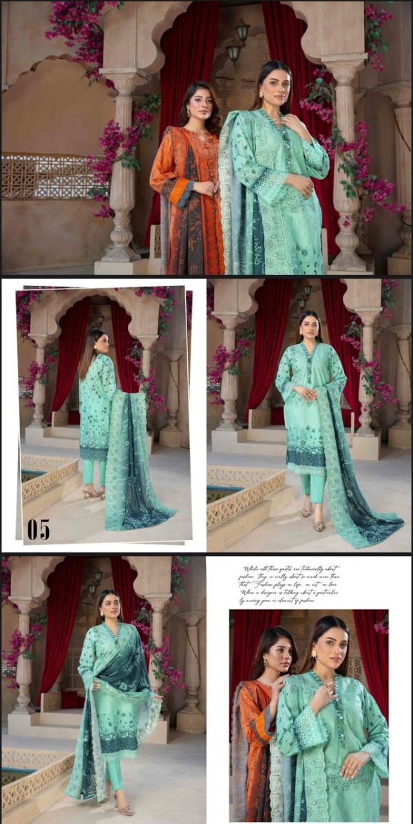 AYAT COLLECTION🇵🇰 By BMF Vol # 1202 (Unstitched). New Collection 2025. - Image 6