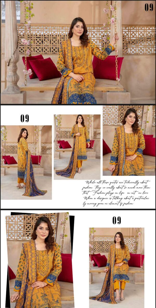 AYAT COLLECTION🇵🇰 By BMF Vol # 1202 (Unstitched). New Collection 2025. - Image 8
