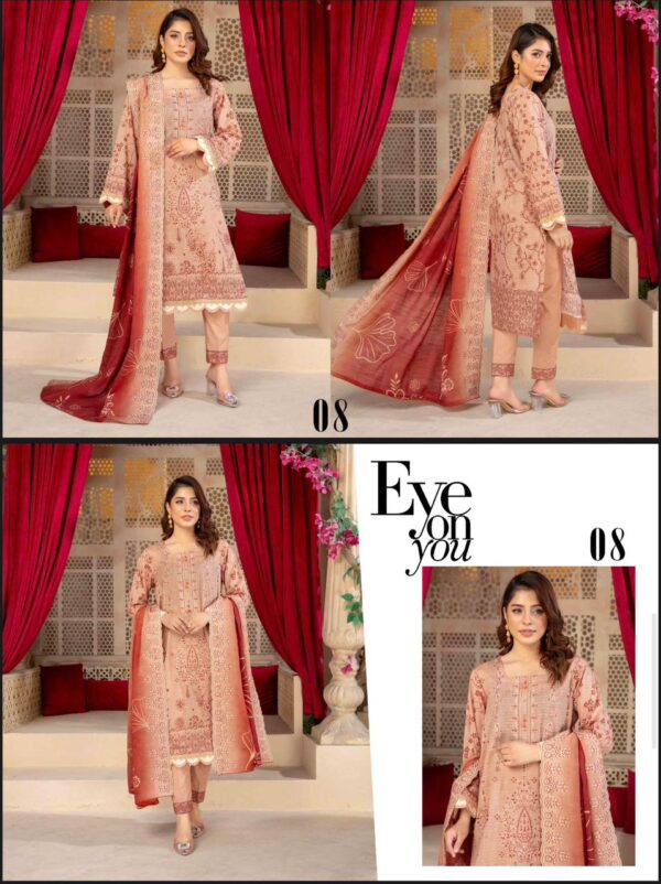 AYAT COLLECTION🇵🇰 By BMF Vol # 1202 (Unstitched). New Collection 2025. - Image 10
