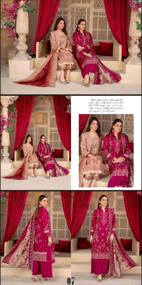 AYAT COLLECTION🇵🇰 By BMF Vol # 1202 (Unstitched). New Collection 2025. - Image 9