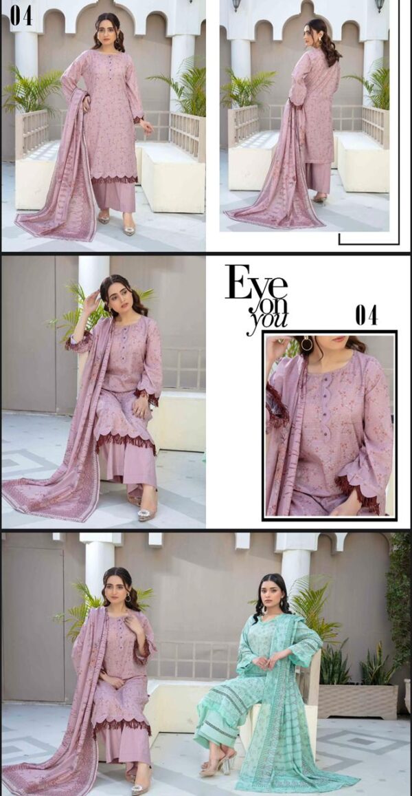 AYAT Collection Luxury Embroidered Lawn Collection By Bhai Moin Fabrics (Un Stitched) 2 Piece, Vol 1357, New Collection 2025. - Image 13