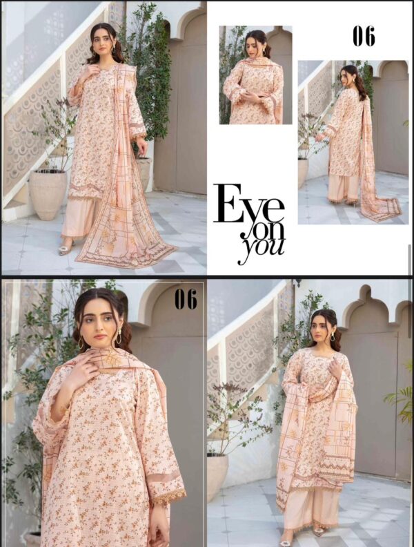 AYAT Collection Luxury Embroidered Lawn Collection By Bhai Moin Fabrics (Un Stitched) 2 Piece, Vol 1357, New Collection 2025. - Image 2