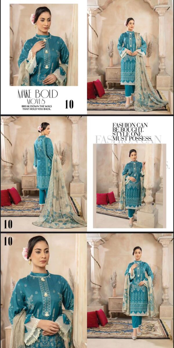 Muntaha Lawn (Un Stitched) 3 Piece, New Collection 2025. - Image 7