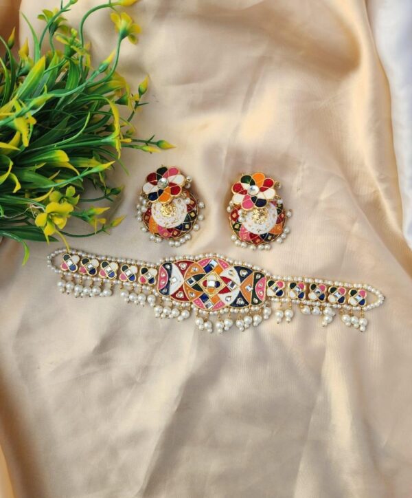 Meenakari Made Choker Set