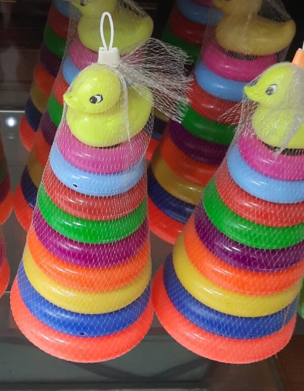 Medium Size Duck Ring Educational Pileup Toy For Kids and Toddler