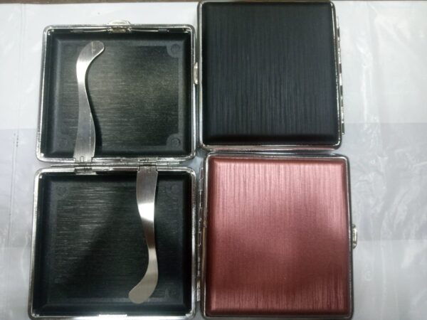 Cigarette Case Box Double Sided Spring Clip Open Pocket Holder for 20 Cigarettes