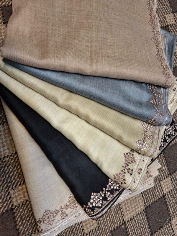 Winter Shawl with embroidered boarder
