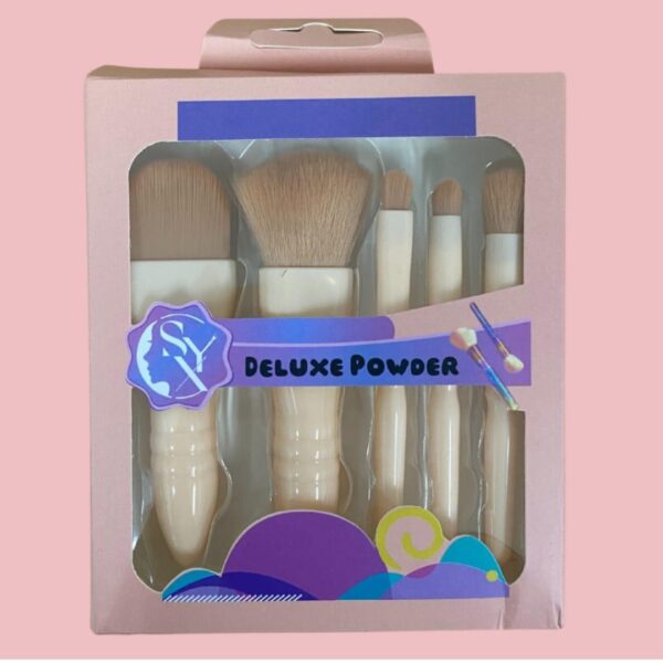 Deluxe Powder 5 pc Makeup Brush - Image 2