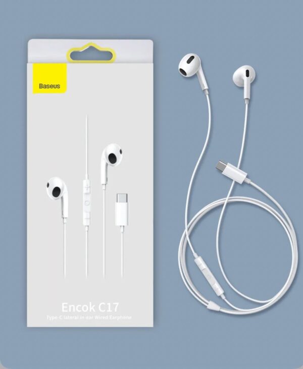 Baseus in-ear Wired Earphone C17 Type-C with Mic Wired Headphones