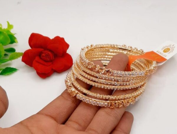 Premium Quality zircon bangles - Image 9