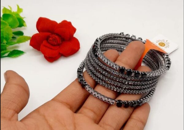 Premium Quality zircon bangles - Image 2