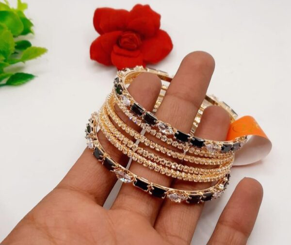 Premium Quality zircon bangles - Image 5