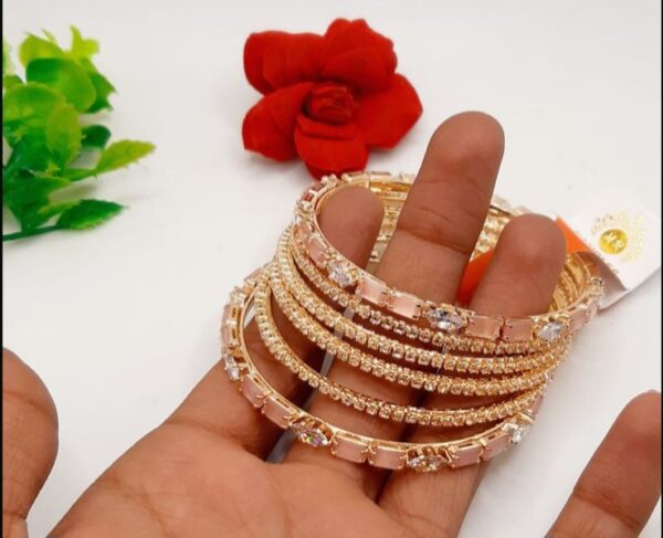 Premium Quality zircon bangles - Image 7
