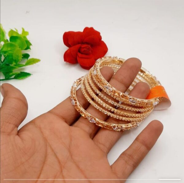 Premium Quality zircon bangles - Image 4