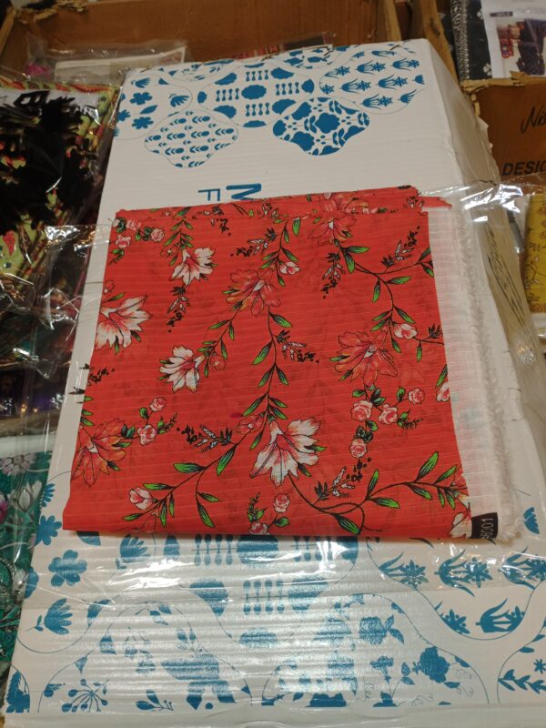 BANA DORA PREMIUN LAWN UNSTITCHED  2 PIECE ALLOVER SUIT NEW COLLECTION 2025 - Image 9