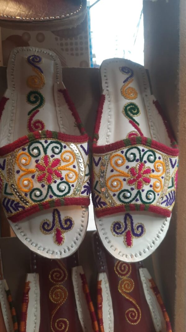 Hand made Flat Chappal Multi Color For Women. - Image 2