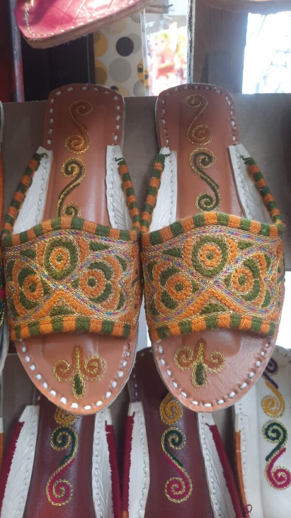 Hand made Flat Chappal Multi Color For Women. - Image 5