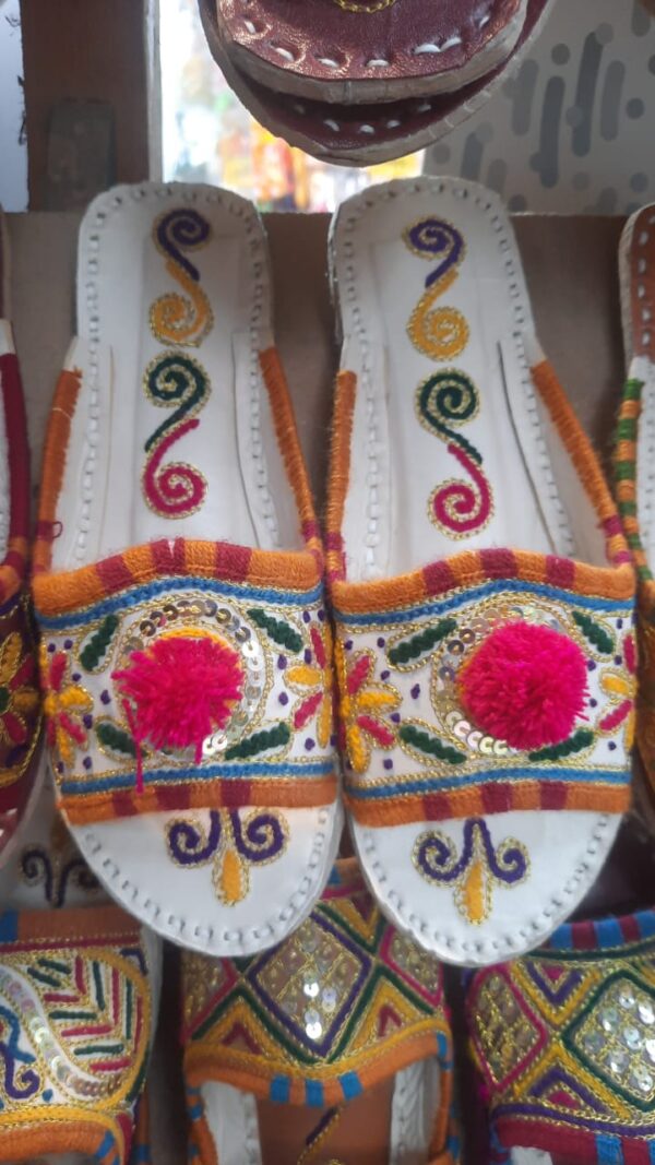 Hand made Flat Chappal Multi Color For Women. - Image 6