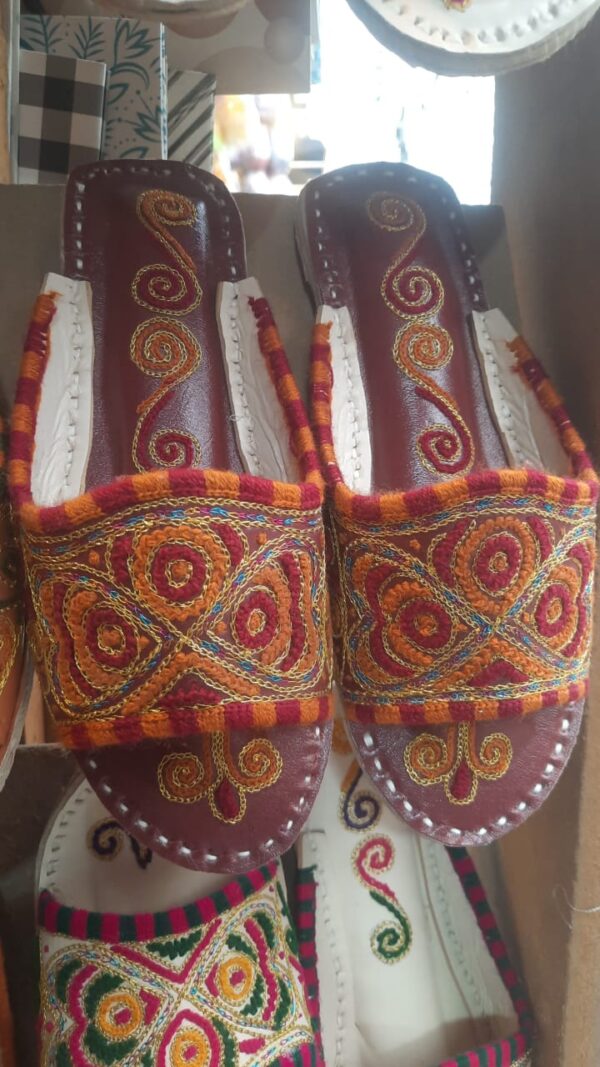 Hand made Flat Chappal Multi Color For Women. - Image 8