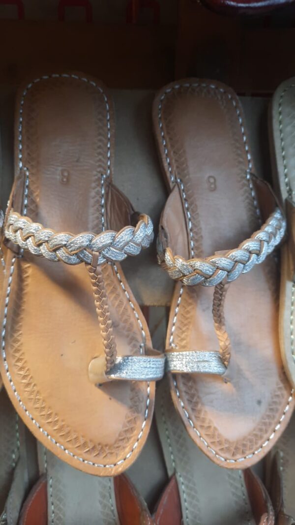 Kolhapuri Sandals, Flat Women's Handmade Slippers, Summer Collection. - Image 7