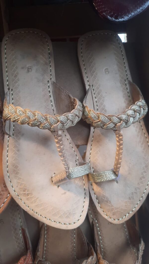 Kolhapuri Sandals, Flat Women's Handmade Slippers, Summer Collection. - Image 6